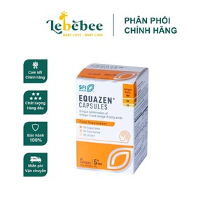 DHA equazen capsules cho bé từ 5 tuổi (60 viên) - 44g mẫu mới