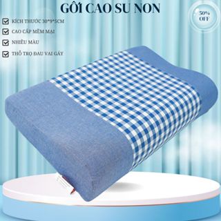  GỐI NẰM CAO SU NHÂN TẠO - gối cao su chống ngáy - gối nằm cao su 30x50x9cm 