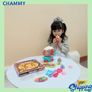 Bộ đồ chơi nấu ăn cho bé gái CHAMMY set đồ chơi bánh pizza ăn vặt