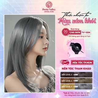 Thuốc nhuộm tóc, thuốc nhuộm màu XÁM KHÓI Molokai siêu dưỡng - Pretty Valley Hair