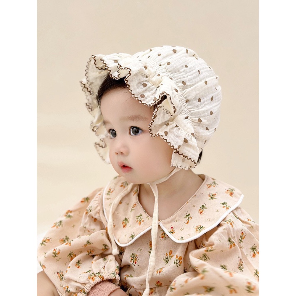Mũ Nón Chất Xô 2 Lớp Siêu Cute Cho Bé Từ 0-15 Tháng