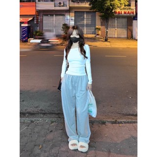 [HÌNH THẬT-ĐỌC KỸ MÔ TẢ ]Set thu đông áo trễ vai & quần ống rộng xám unisex ( Bảng size lướt tiếp )