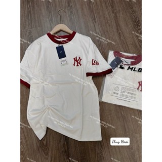 Áo Thun Tay Lỡ Chất Cotton Khô Thêu LOGO N.Y.Form Rộng Unisex Oversize Nam