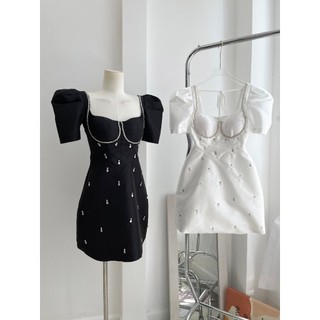 Đầm Bigsize Tú Mỡ Đầm Bigsize Nữ Thiết Kết Tafta Đính Đá ,Trẻ Trung Đi Làm Dạo Phố Đủ Size 45-80kg DA0225
