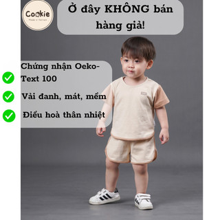 (Cookies) Bộ cộc tay vạt bầu (NĂNG ĐỘNG, THOẢI MÁI) cho bé - CVB