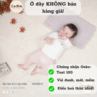 (Cookies) Bộ sơ sinh CARO thoải mái chất mềm cho bé - SCR23