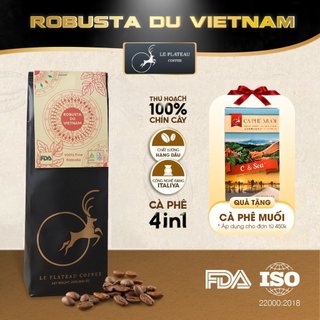 Cà phê Măng Đen -cà phê Robusta 100% nguyên chất - Cà phê Robusta Du Vietnam - Cà phê Le Plateau Coffee 250g