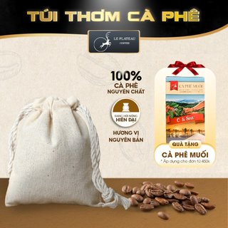 Túi Thơm Cà Phê Treo Xe Le Plateau Coffee Treo Phòng Khử Mùi 100% Cà Phê Măng Đen Nguyên Chất