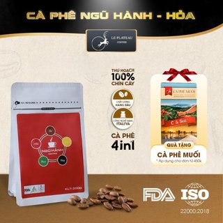 Cà Phê Ngũ Hành Le Plateau Pha Phin Hương Vị Tuyệt Hảo Chọn Lọc Từ 5 Tỉnh Tây Nguyên Trồng Cà Phê Chất Lượng Cao 200g