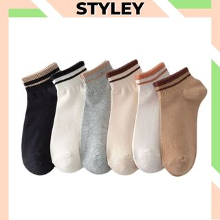 Combo 5 đôi tất nam nữ cổ thấp kèm họa tiết cute dễ thương, Vớ nam nữ chất cotton co dãn tối đa phong cách hàn quốc CB2