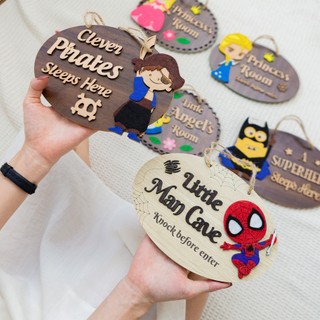 Biển bảng gỗ trang trí cute, bảng gỗ decor treo phòng cho bé