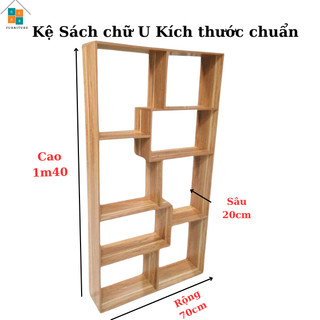 Kệ Sách Để Sàn Nhiều Ngăn Giá Kệ Hình Chữ U Lắp Ghép Nhiều Màu Sắc