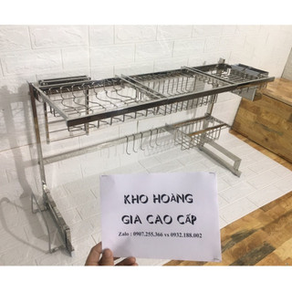 Kệ úp chén bát inox 304 , Kệ Chén Đa Năng - Giá Để Bát Đũa Tiện Lợi - Kích thước 90cm