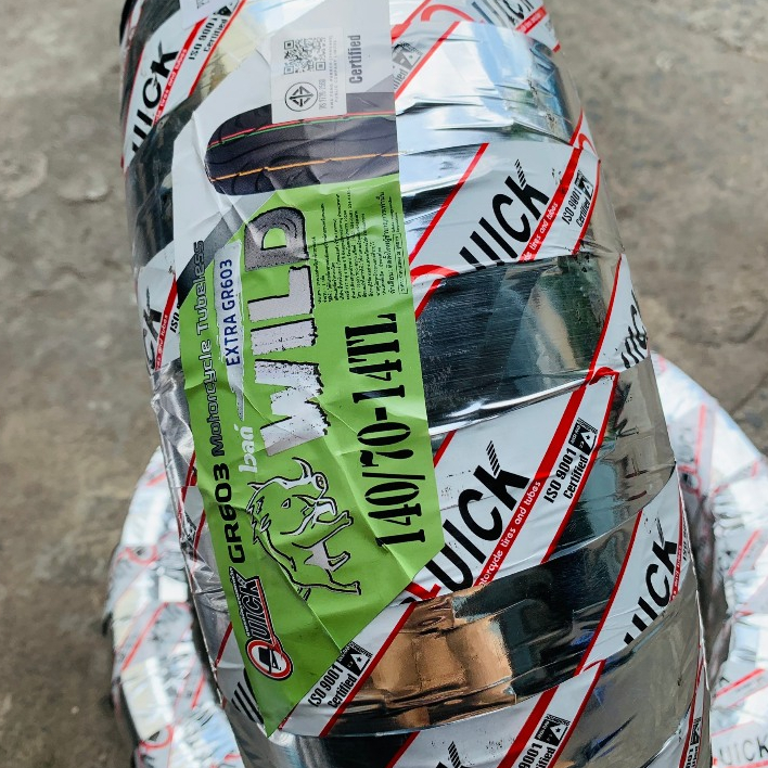 (GR603 140/70-14) Vỏ xe Quick chính hãng Thái Lan mã gai GR603 size 140/70-14 cho xe NVX 155, NVX 12