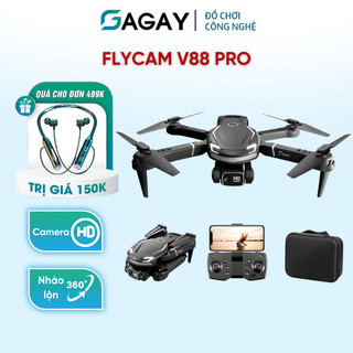 Pin v88 flycam bay ổn định, nhào lộn 360 độ, flycam mini chụp ảnh HD