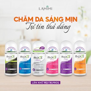 Lăn Khử Mùi - Trắng Mịn M.pros 60ml