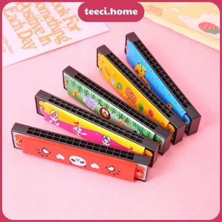 Kèn harmonica cho bé h16 - hoa văn thú vị giúp bé cảm thụ âm nhạc teeci u214