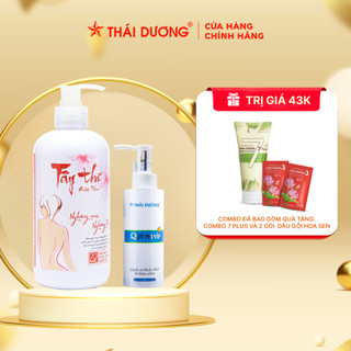 Combo sữa tắm Tây Thi 480ml và dung dịch vệ sinh Quý Phi VIP 120ml  tặng Combo 7 plus 50ml và 2 gói hoa sen