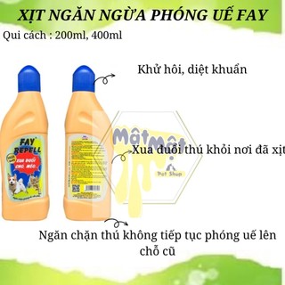 Dung dịch ngăn ngừa thú phóng uế, cắn phá đồ trong nhà - Fay Repell 200ml