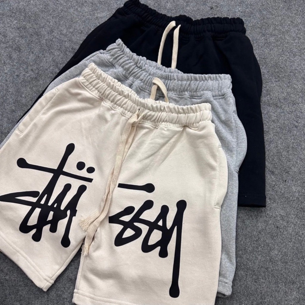 🔥Hot🔥 Quần Short Nam Nữ Stussy Logo Chữ In Full Cực Nét uần Short Stusy chính hãng unisex thể thao