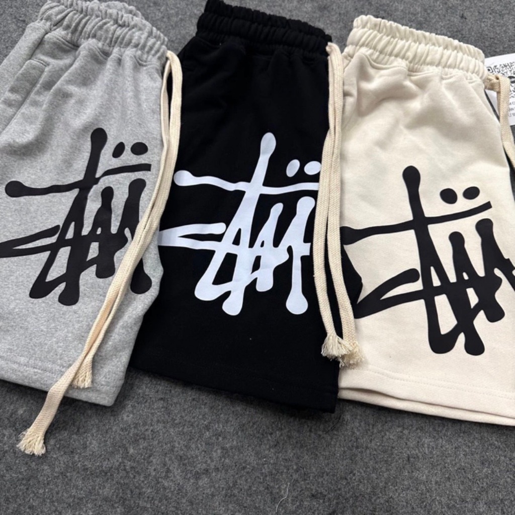 🔥Hot🔥 Quần Short Nam Nữ Stussy Logo Chữ In Full Cực Nét uần Short Stusy chính hãng unisex thể thao