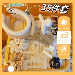 Set kẹp tóc 7/8/35/47/67/80/111 chi tiết phong cách hàn quốc siêu xinh bộ kẹp tóc 67 món ily