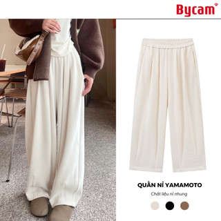 Quần Nỉ Ống Rộng Yamamoto, Quần Lười Đa Năng Thu Đông Hottrend 2023 𝘽𝙮𝙘𝙖𝙢𝙘𝙖𝙢