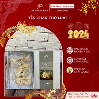 Yến sào Khánh Hòa phần chân tổ yến nguyên chất còn lông cho người sành ăn, chia sẵn 10 túi/100g
