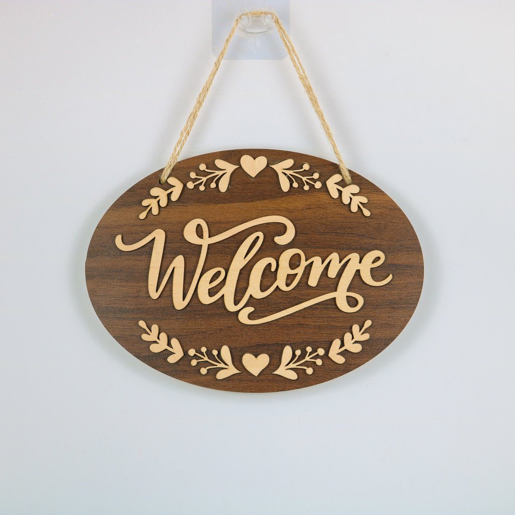 Biển decor Welcome