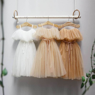 Đầm công chúa VanEssa - Váy công chúa trễ vai Nenito - Váy xinh, đầm xinh Bé Gái - Hàng thiết kế