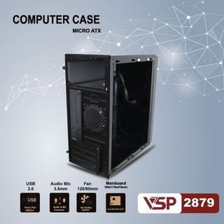 Vỏ case máy tính Văn Phòng VSP  2879 giải pháp hoàn hảo cho văn phòng tương thích nhiều Mainboard