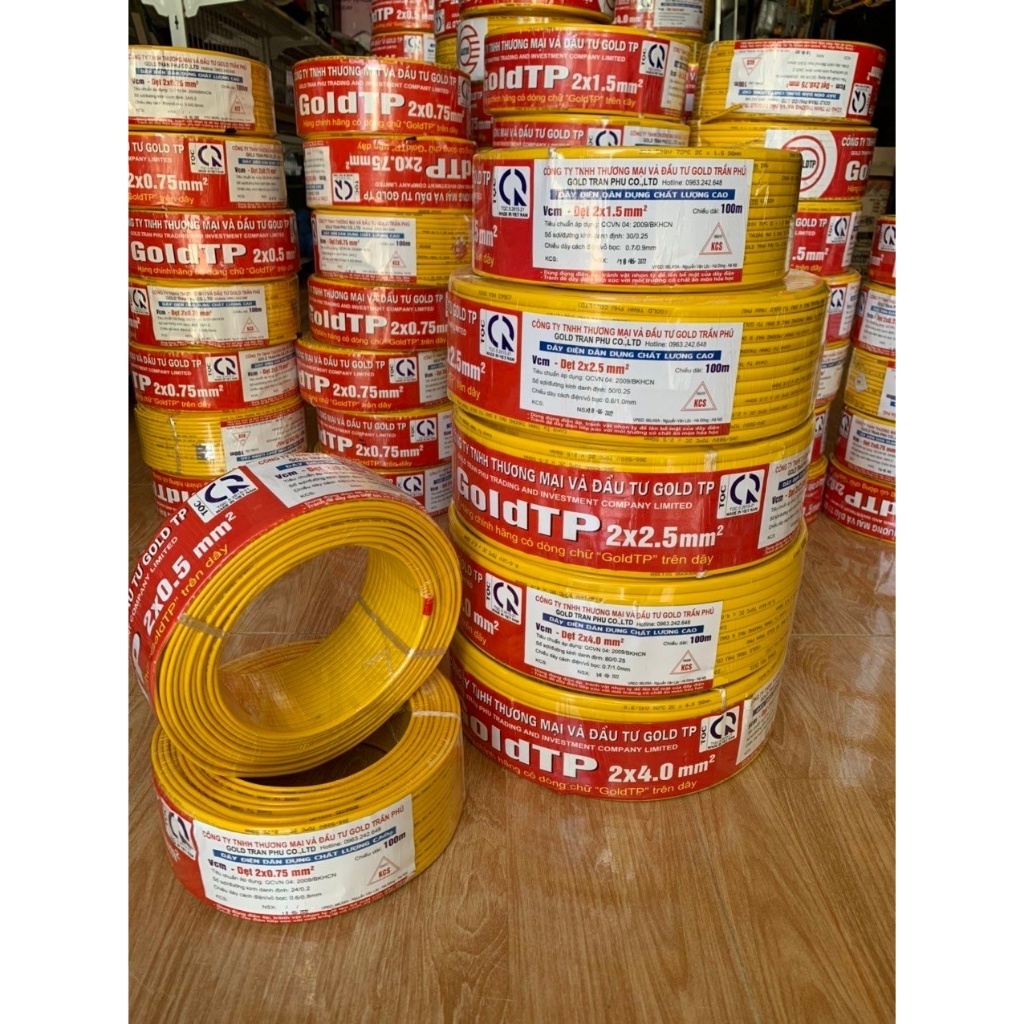 Dây điện Trần Phú Gold 2x1  100m - 1cuộn