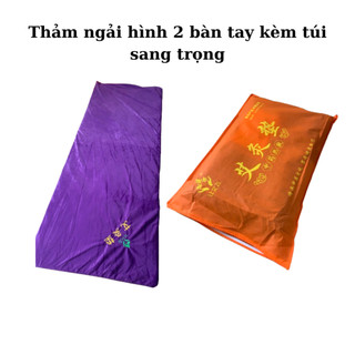 Thảm ngải cứu dưỡng sinh Logo hình bàn tay, làm ấm lưu thông kinh lạc vai cổ gáy, body