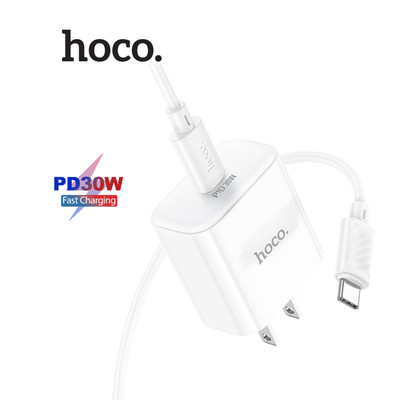 Bộ sạc nhanh PD30W Hoco C76 Pro Type-C to Type-C dùng cho SamSung/Android/15pro/15proma/16/16promax/16pro/16plus ,dài 1m