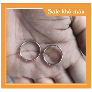 Vòng khoen, vòng treo chìa khoá inox đk 2cm