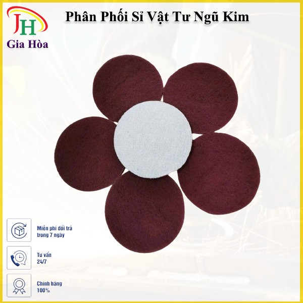 Bùi Nhùi Tròn Gắn Máy Chà 125mm