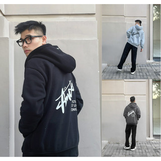 Áo Khoác Hoodie Zip In Chữ mặt sau SMILE CINDDY BRAND Dòng Chữ Nam Nữ KI010