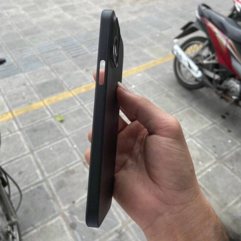 Ốp lưng iphone MEMUMI Slimcase 0.3mm siêu mỏng nhám chống sốc ố vàng chống