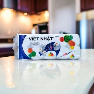 Giấy vệ sinh Việt Nhật bóng 10 cuộn vân cá heo