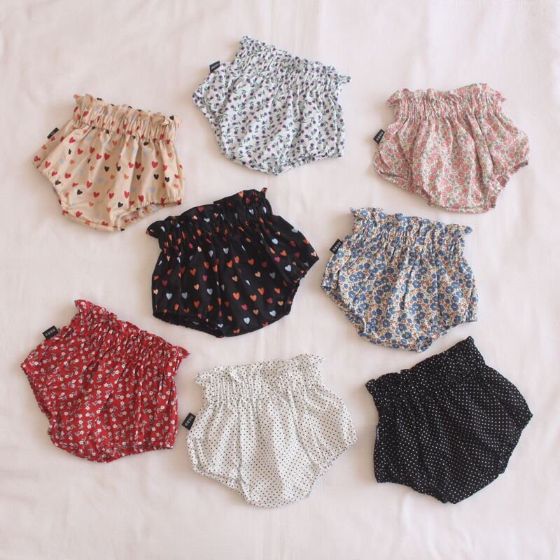 Quần bí cho bé từ 6 tháng, 12 tháng, 1 tuổi, 2 tuổi vải cotton hoa 100% mểm mịn, thoáng mát an toàn cho da bé