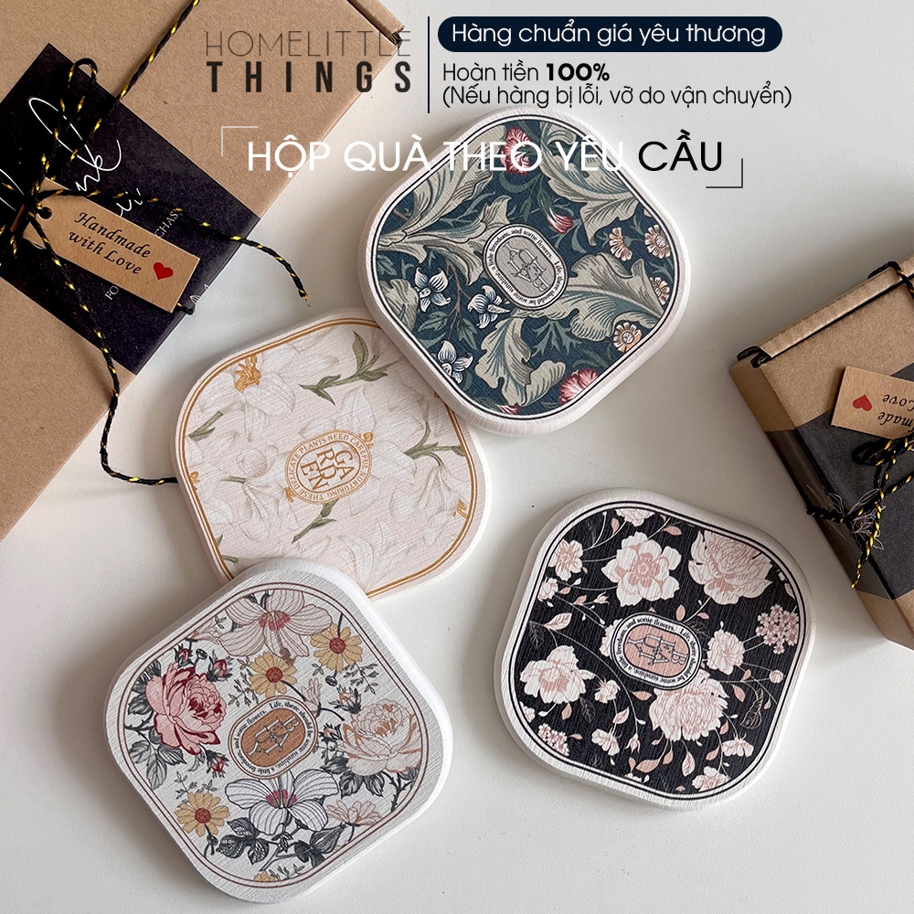 Miếng lót ly, cốc làm bằng đá thấm hút nước