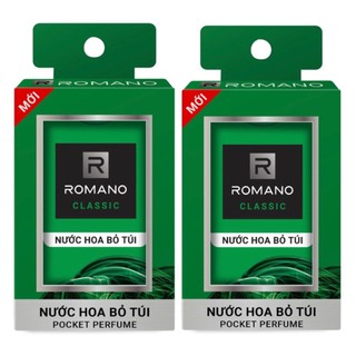 Combo 2 nước hoa bỏ túi Romano 18ml Classic - 250 lần xịt mỗi chai
