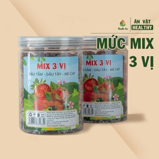 Mức Mix 3 Vị - Mức Dâu Tầm, Mức Dâu Tây, Mức Me Cay Hộp 400g - Ăn Vặt Healthy - Thanh An Food