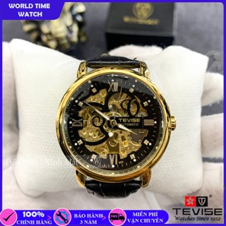 Đồng hồ nam Tevise T869 automatic dây da cao cấp,chính hãng full hộp và thẻ bảo hành 3 năm, chống xước chống nước