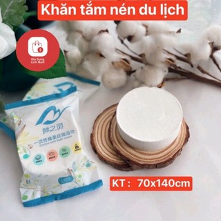 Khăn tắm nén du lịch chất liệu cotton, size lớn 70x140 cm - t9994