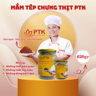 Thịt chưng mắm tép ptk lọ thủy tinh 450gr + 170gr