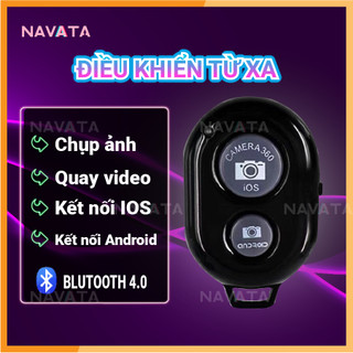 Điều khiển chụp ảnh từ xa kết nối bluetooth hộ trợ cả quay video từ xa, remote shutter nút bluetooth điều khiển chụp ảnh