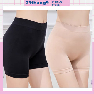 Quần bảo hộ , quần mặc trong váy màu kem màu đen chống cuộn không đường may không lộ viền chất cotton co giãn 4 chiều