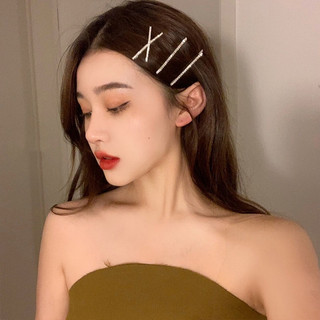 Kẹp tóc hình chữ x đính hạt thời trang cho nữ kẹp xước tóc mái ily