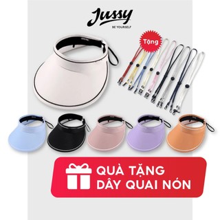Mũ Trùm Đầu Che Nắng Hở Chóp Melangshi Jussy Official Nón Chống Nắng Nữ Vành Rộng Ngăn Tia Uv Style Năng Động Trẻ Trung